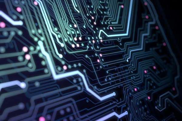 Circuit board, representing AI and platform technology